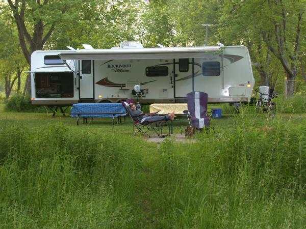 At camp site at Selkirk Provincial Park June 2011 Site # 123