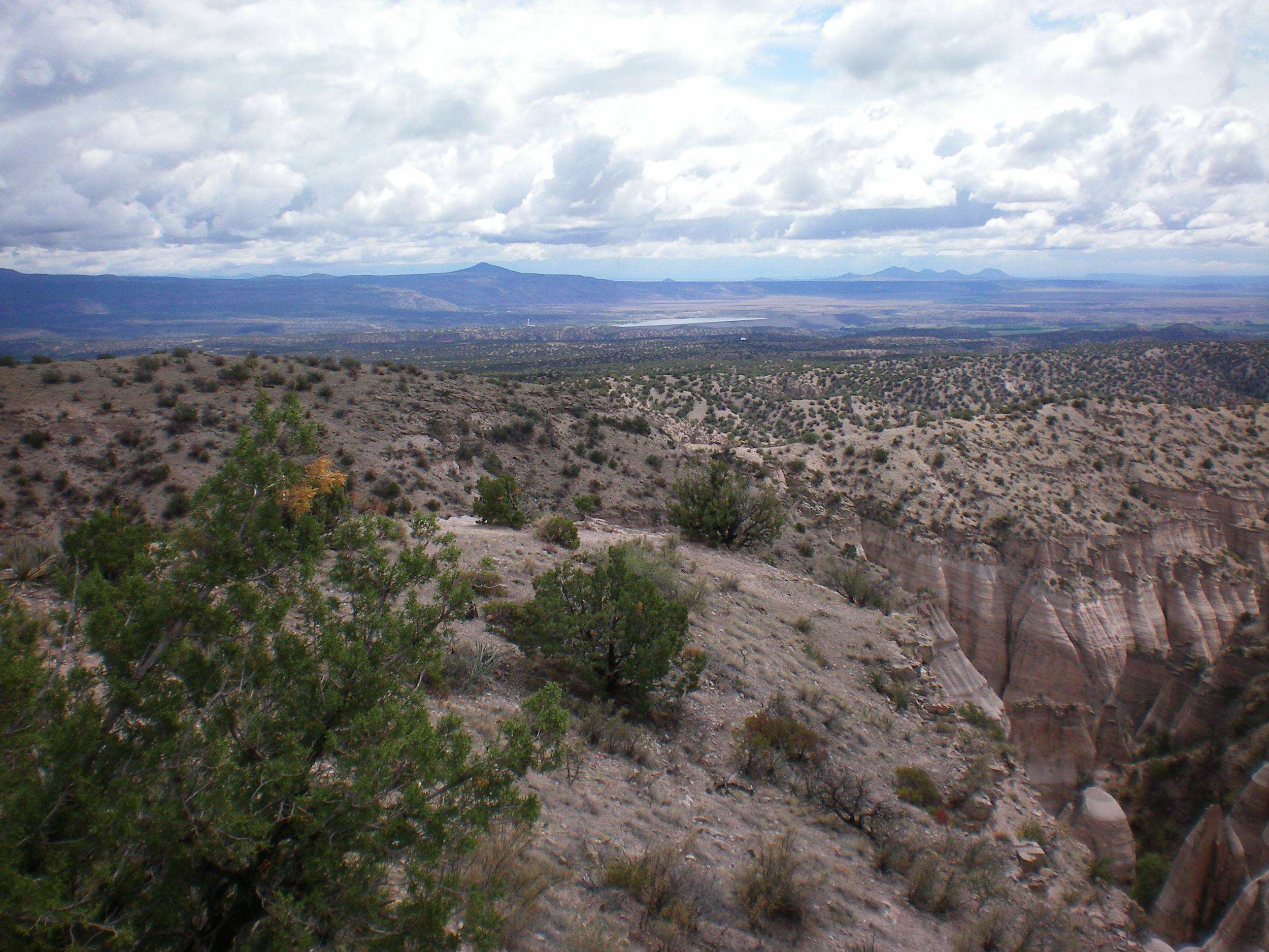 At  the top of the Canyon Trail, looking back toward Cochiti Lake Reservoir