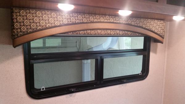 Augmented Valance to accommodate the new sofa