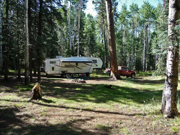 August 2009 - Our campsite.