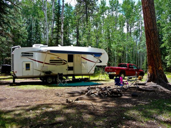 August 2009 - Our campsite.