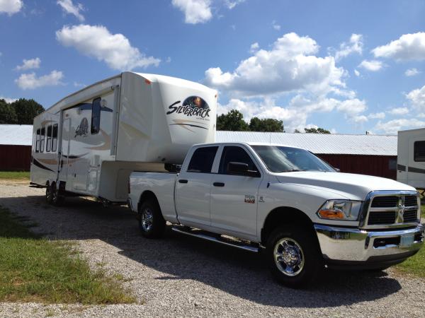 August 25, 2013, ready to leave Altamont.  Love towing down the mountain with this truck!