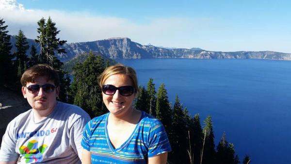 Awesome view of Crater Lake.  Worth the climb to
 8000 feet!