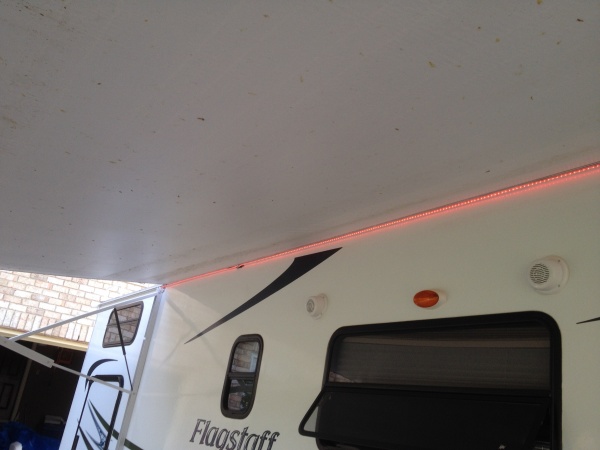 Awning lights installed (daytime)