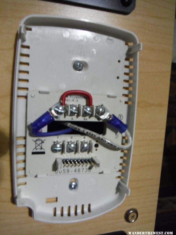 Back Of factory thermostat