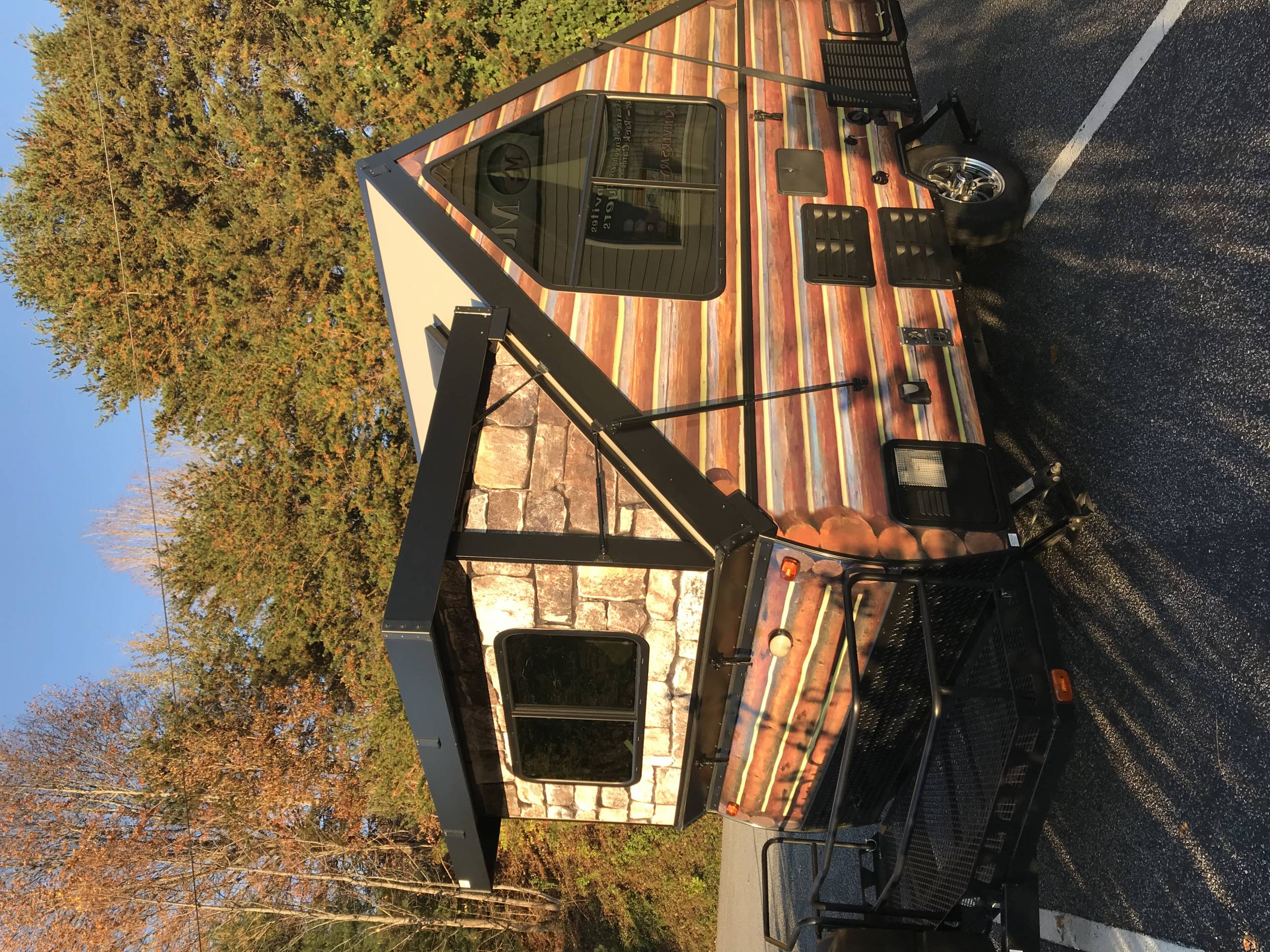 Back side log home wrap