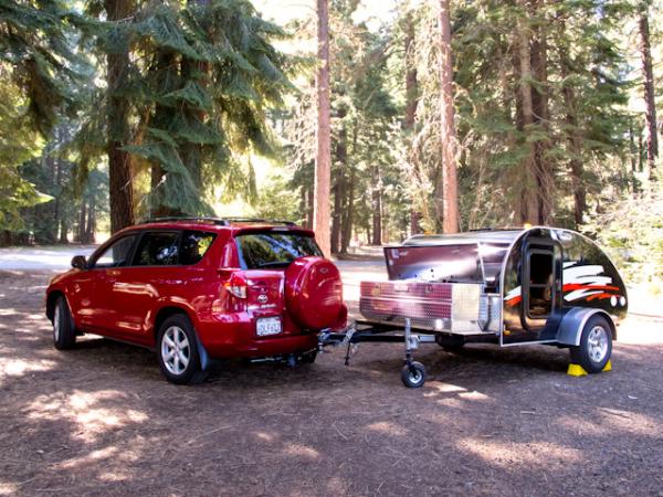 Backing into this camping spot at Howard Prairie Lake in Oregon was very disappointing. I managed to back it into this 'perfect' position on the first