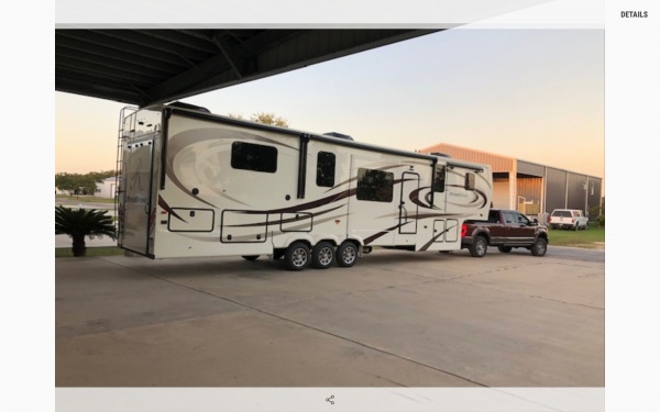 Backing trailer into barndominium in Port Oconnor