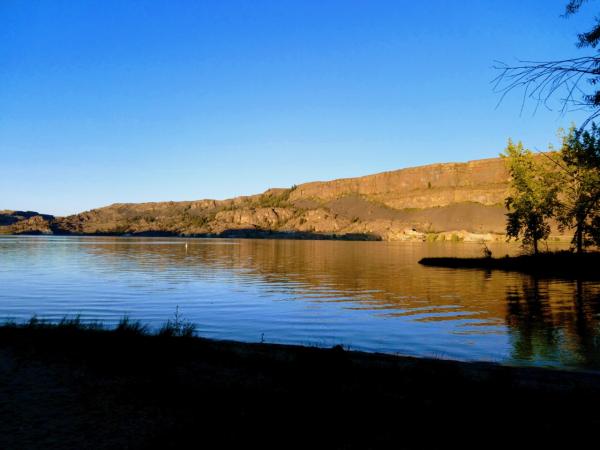 Banks Lake, Steamboat Rock State Park, eastern Washington