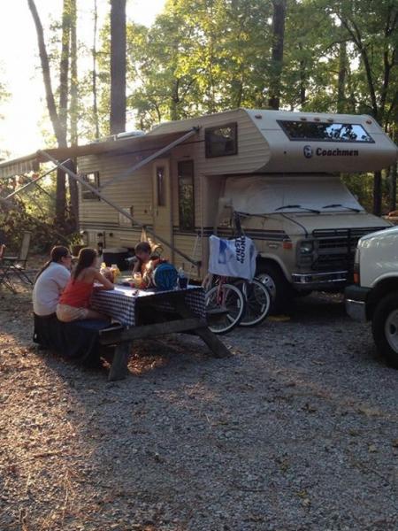 Barnwell State Park one of our many RV experiences 1988 Coachman Leprachaun on a chevy platform