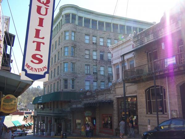 Basin Park Hotel downtown. (Every floor is a ground floor) The Hotel is built on a hillside.