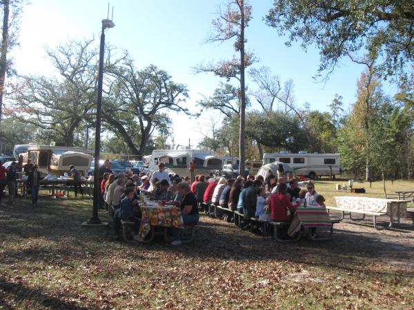 Beautiful weather and large turn out made a great Thanksgiving celebration in 2011