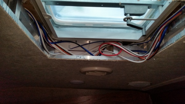 Bedroom vent wiring left