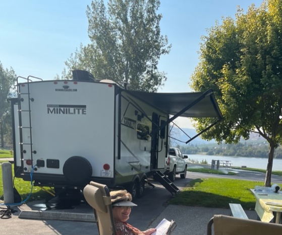 Beebe Bridge along the mighty Columbia River-last 2022 camping trip before winterizing Oct 20