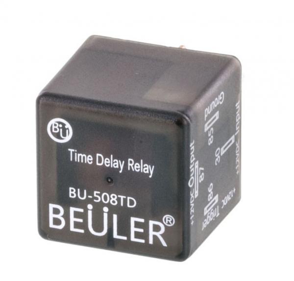 Beuler BU-508td time delay relay. Adjustable delay to control on-time of hot water recirculation solenoid.