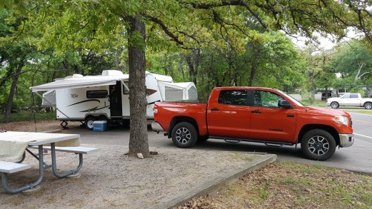 Bevo and Roo at Ray Roberts Lake SP, TX