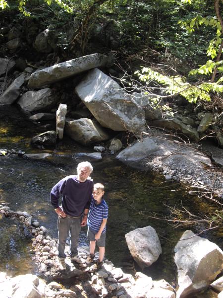 Big Eric & Little Eric enjoying camping