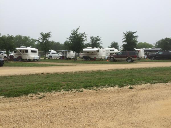 Bluebonnet Rally, April 2015
Left to right: Our 19, Casita 13, Escape 21 (owners from Oklahoma) Reace and Tammy from Escape Trailer Industries in a 5.