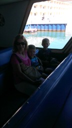 Boat ride to Mackinaw Island