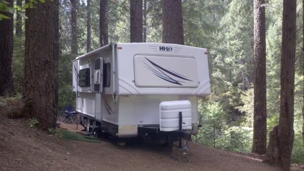 Boondocking Bennetti Bridge, El Dorado Forest, CA