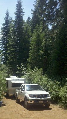 Boondocking El Dorado Forest, Among the Pines.