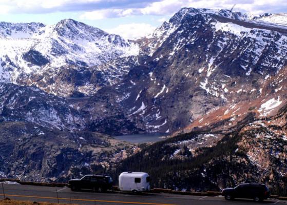 Burro goes over the Rockies