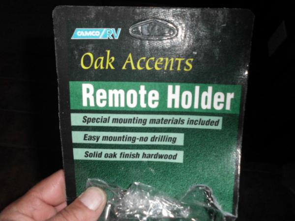 Camco RV Oak Accents remote holder