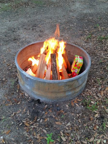 camp fire for smores