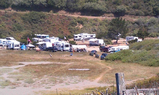 Camp ground 19 miles North of Fort Bragg, 2013