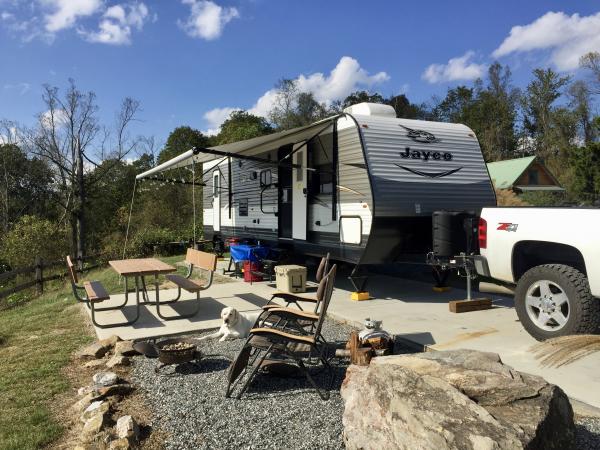 Camp setup @ Campfire Lodgings.