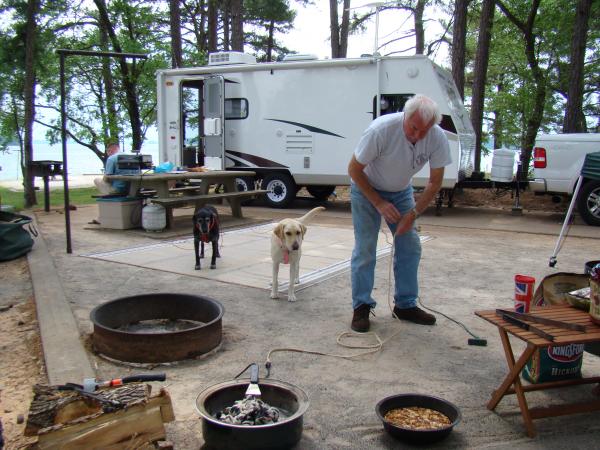 Camp site 71 at Old Federal campground on Lake Lanier Flowery Branch, Ga, early May 2011