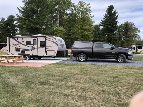 Camper and Dodge Ram