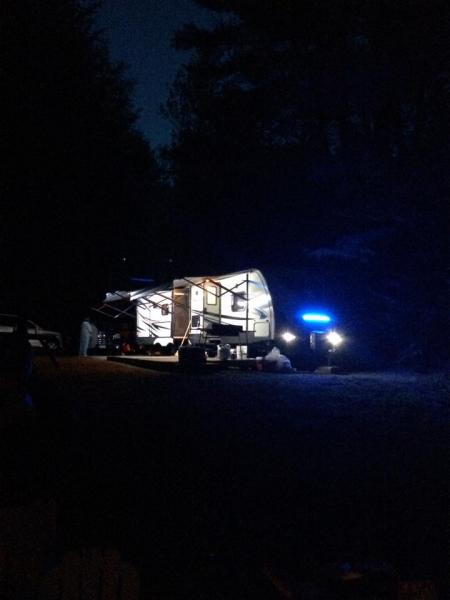 camper at night