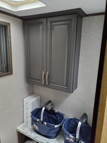 Camper bathroom cabinet