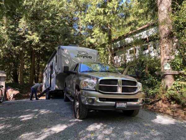 CamperRich: 
2020 Jayco Eagle HT 28.5 rsts
2007 Dodge Ram 6.7L - 2500 
Leaving our summer campgrounds for our fall excursion...