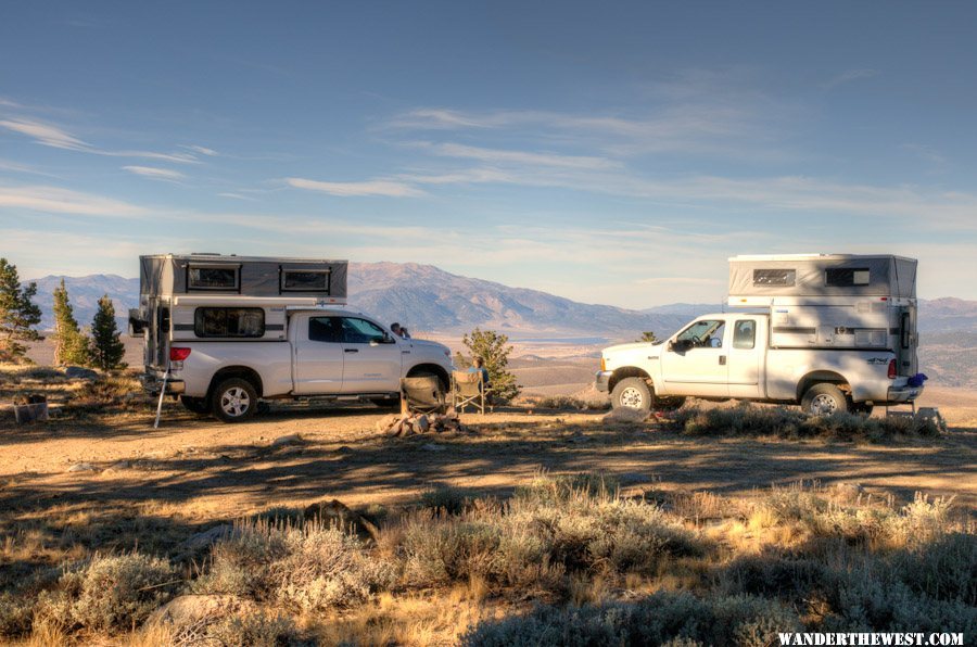 Campers Overlooking Bridgeport Valley