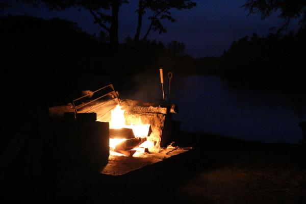 Campfire at the Pond