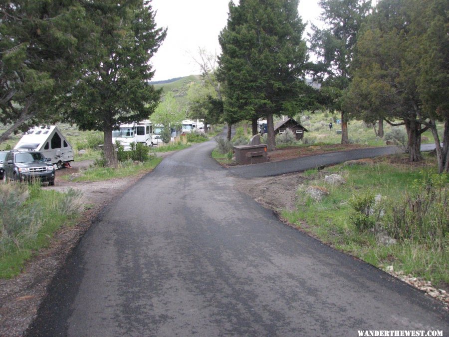 Campground at Mammoth Springs