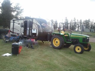 Camping at home. Redneck RVing. Lol