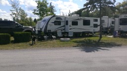 Camping at Mackinaw Mill Creek Campground, Mackinaw City, Michigan