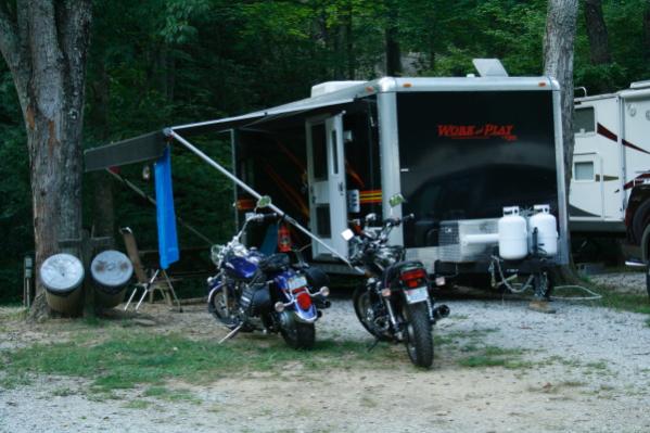 Camping at Tumbling Waters Campground.