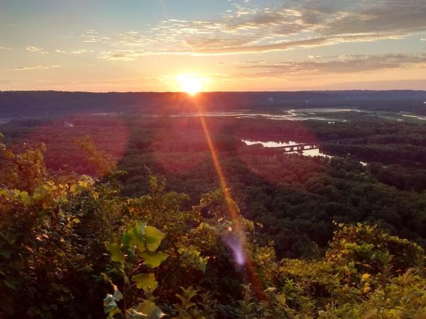 Camping at Wyalusing State Park, Prairie du Chien, Wisconsin