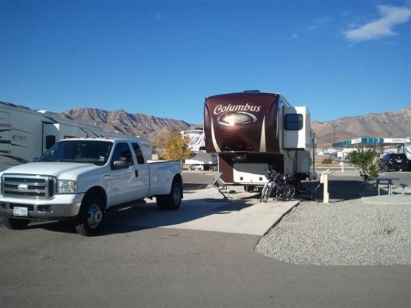 Camping in El Paso in December 2013 at Ft Bliss