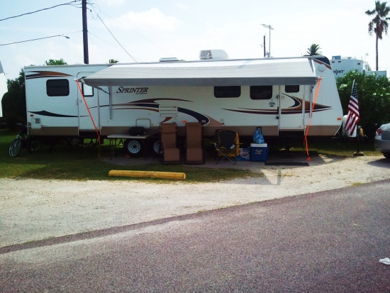 Camping in Galveston, July 4th 2012