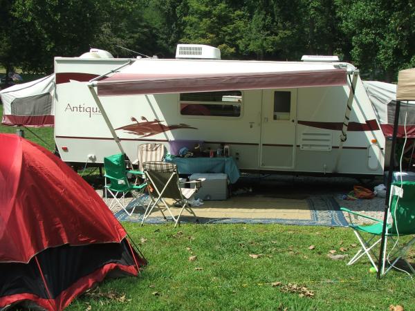 Camping in our Starcraft Antiqua on Norris lake in TN #1