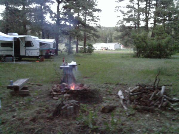 Camping out on the property