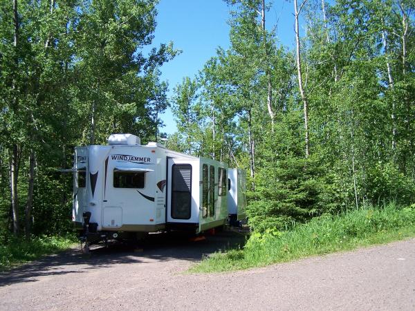 Campsite at Tettegouche State Park near Silver Bay, MN