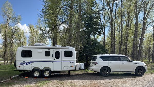 Campsite in Teton NP Gros Ventre WY site 225