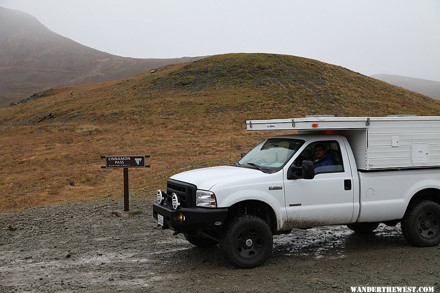 Cinnamon pass in the rain