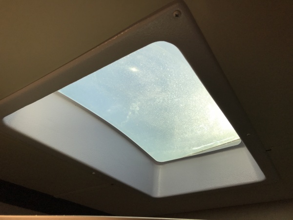 Clear Skylight in bathroom